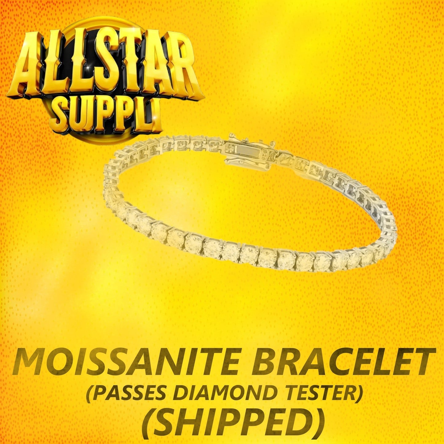 MOISSANITE BRACELET *PASSES DIAMOND TESTER* (PREORDER) (SHIPPED PRODUCT)